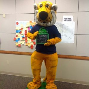 Green Dot mascot
