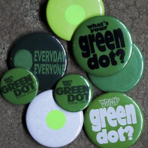 Pins on bags