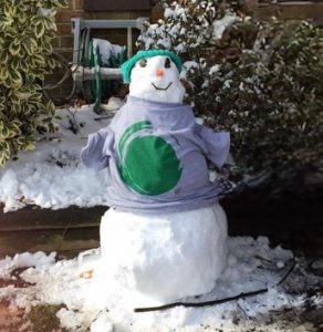 On your snowman